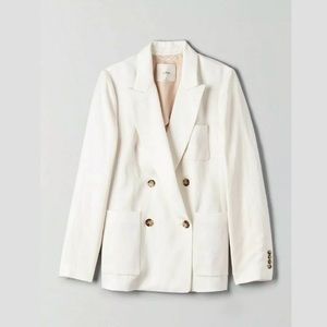 Aritzia Wilfred Remie Linen Blazor
